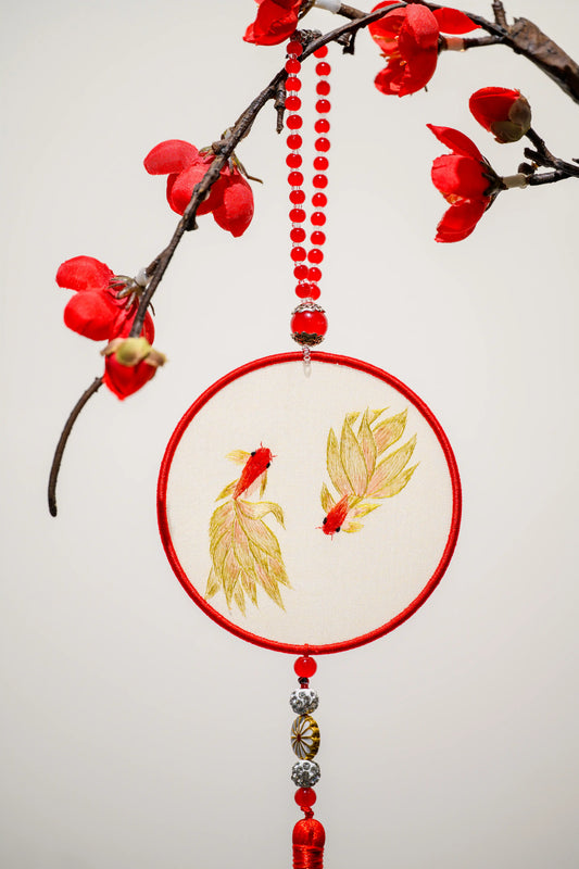 雙面繡掛飾-金魚