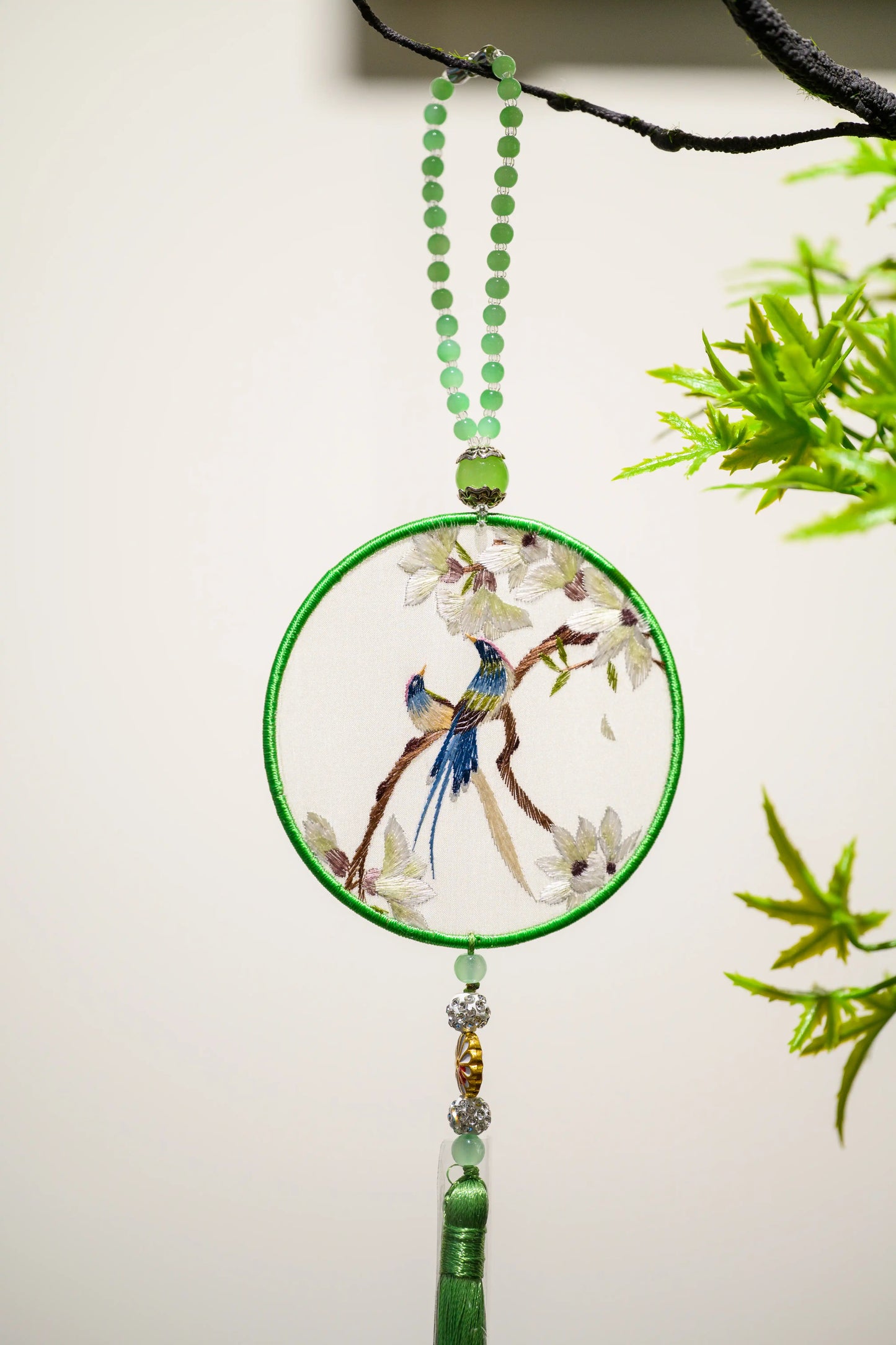 雙面繡掛飾-喜上眉梢