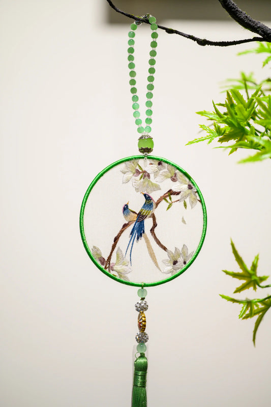 雙面繡掛飾-喜上眉梢