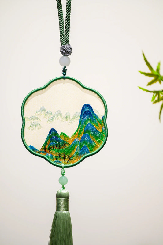 雙面繡掛飾-千里江山圖