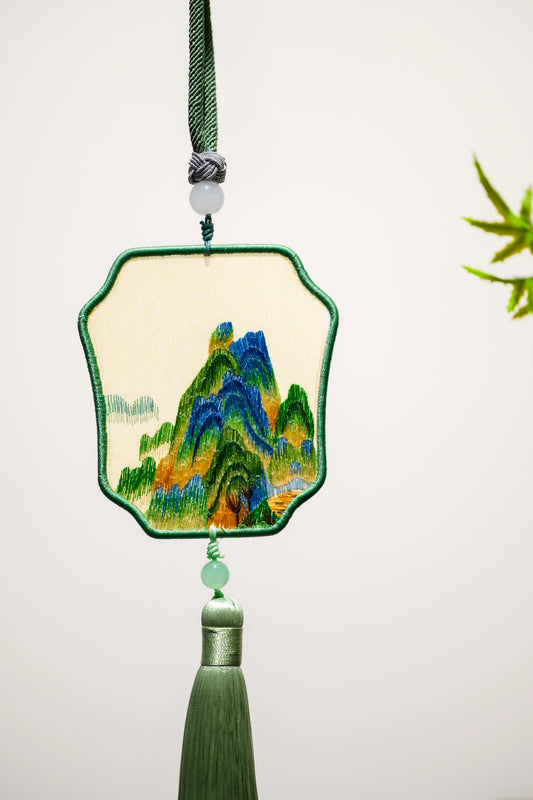 雙面繡掛飾-千里江山圖