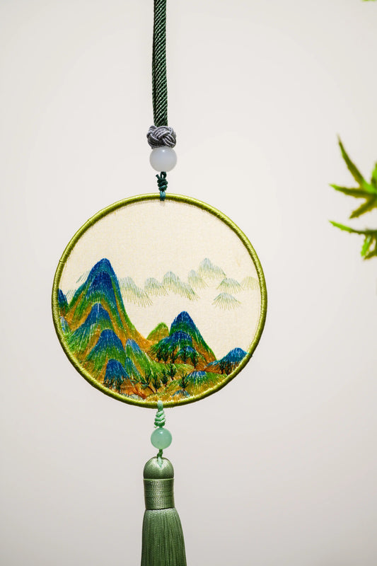 雙面繡掛飾-千里江山圖