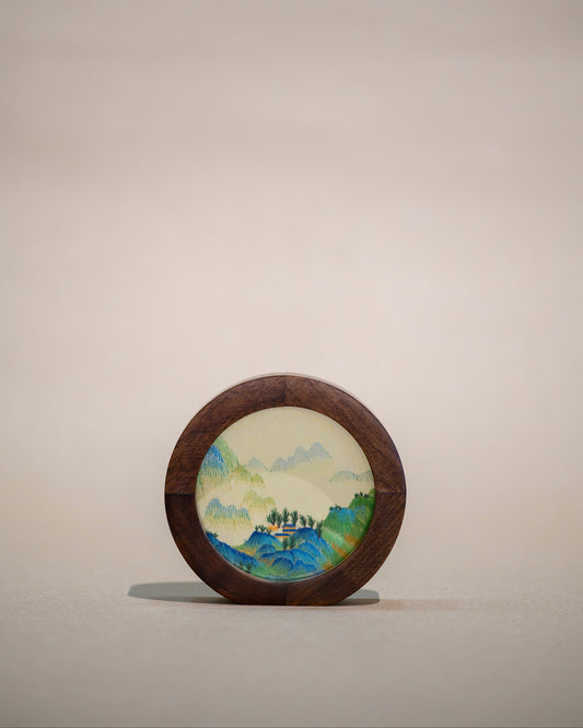 迷你雙面繡擺件-千里江山圖