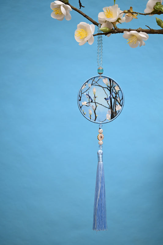 雙面繡掛飾-花鳥