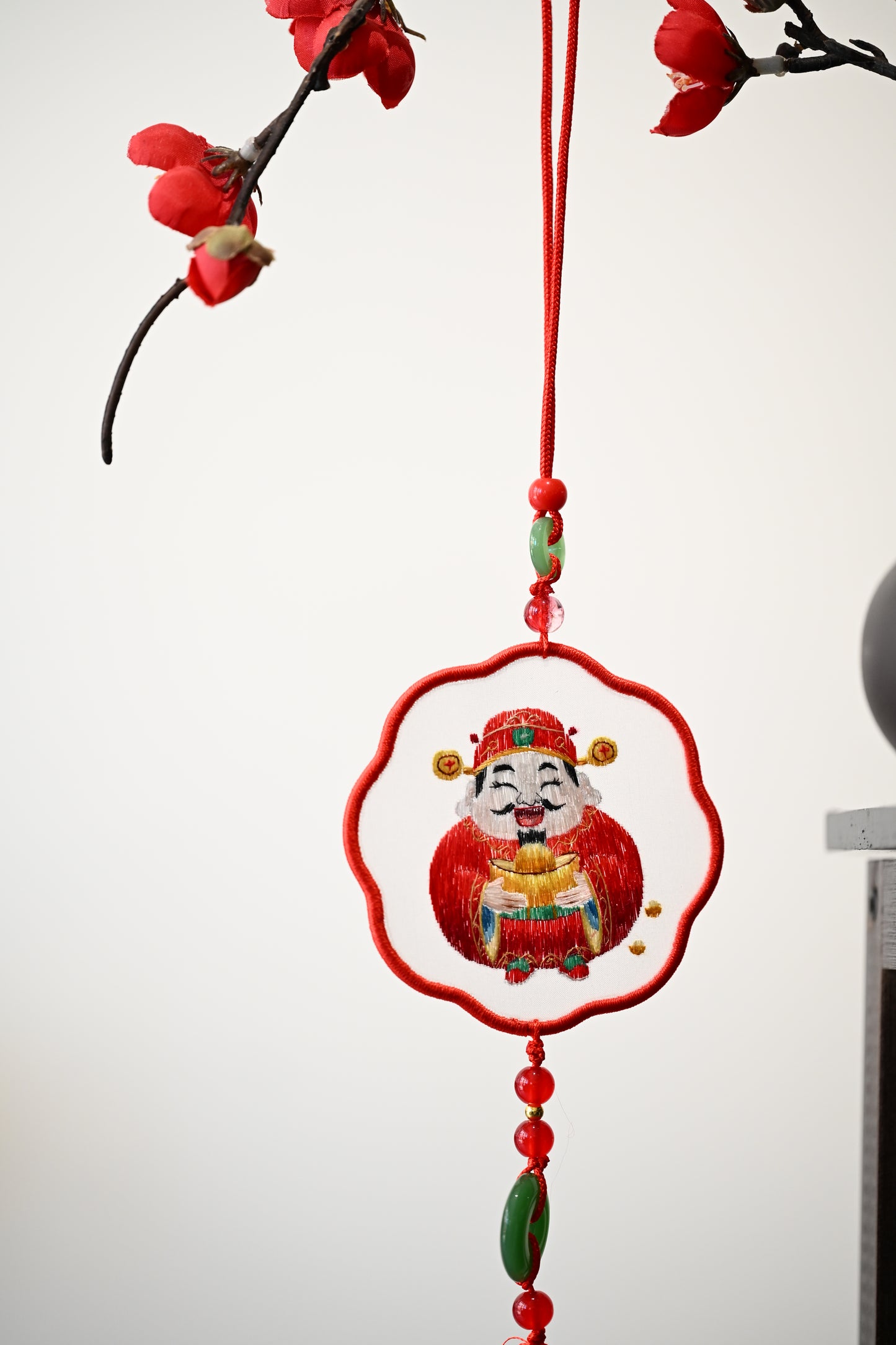 雙面繡掛飾-小財神