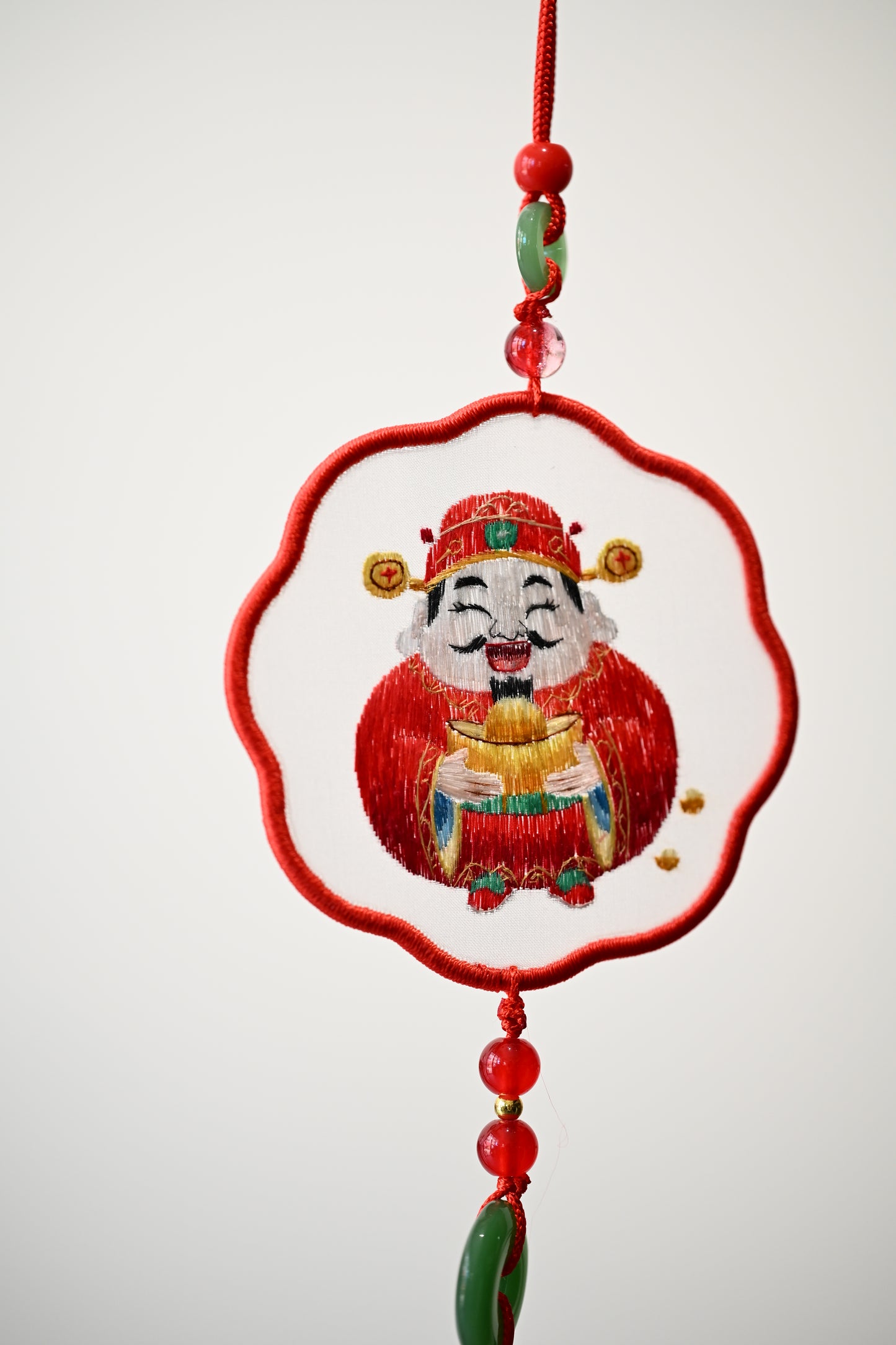 雙面繡掛飾-小財神