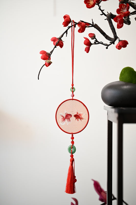 雙面繡掛飾-金魚