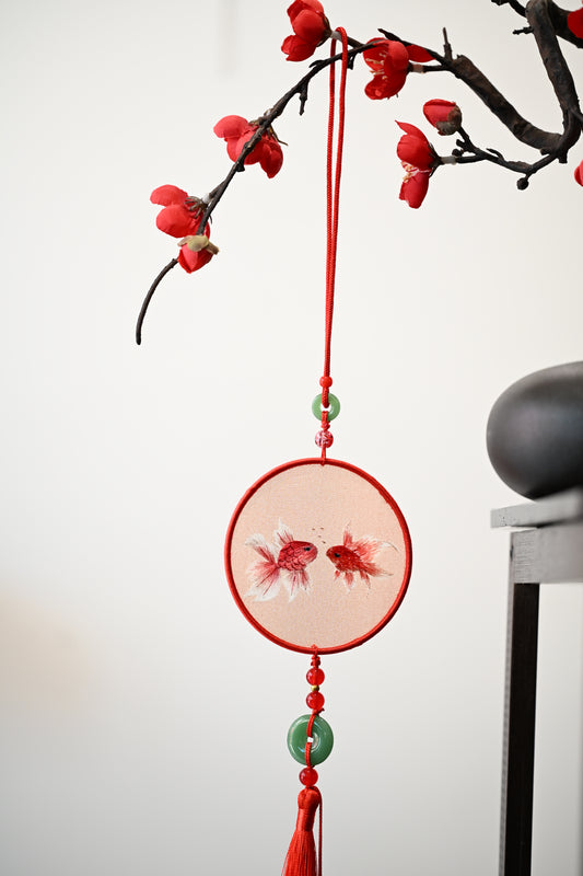 雙面繡掛飾-金魚