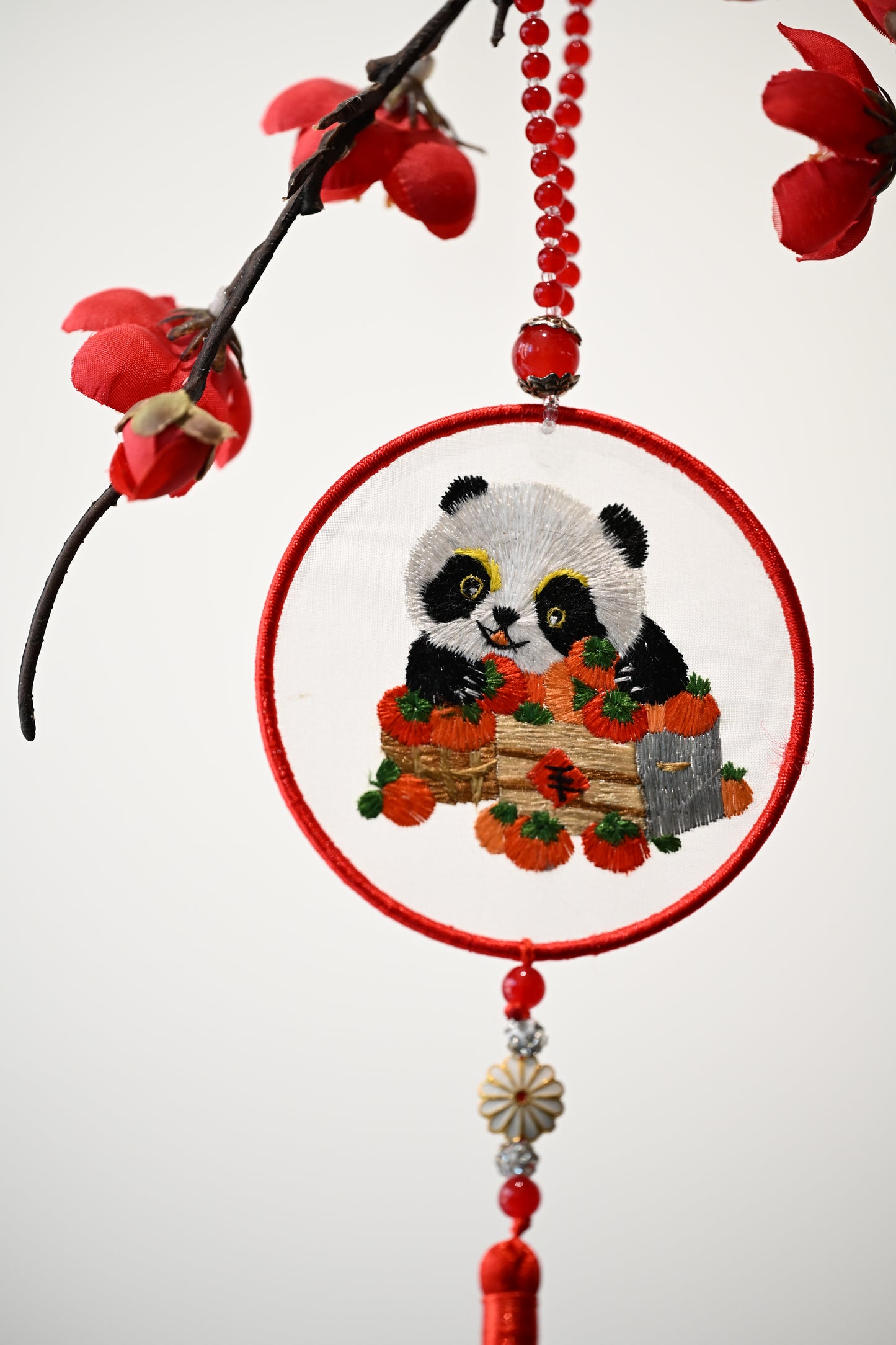 雙面繡掛飾-熊貓