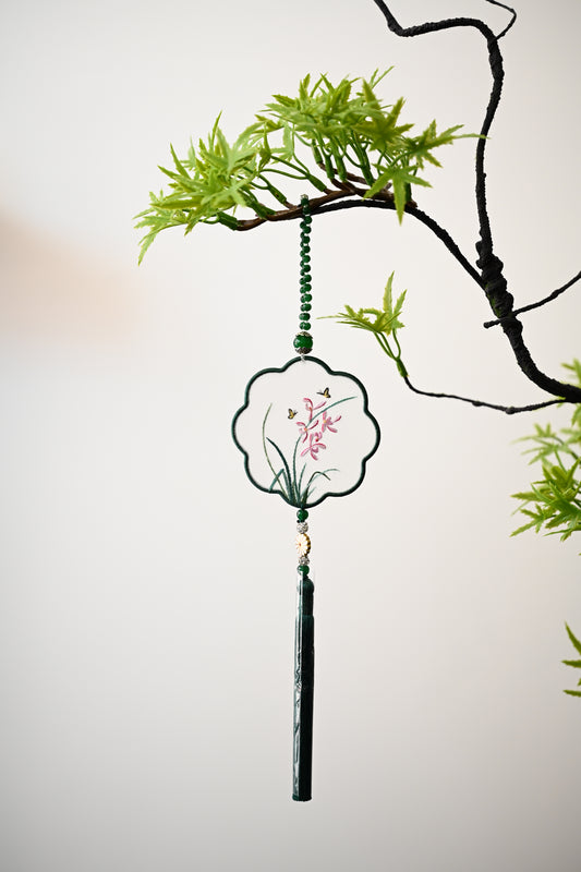 雙面繡掛飾-蘭花