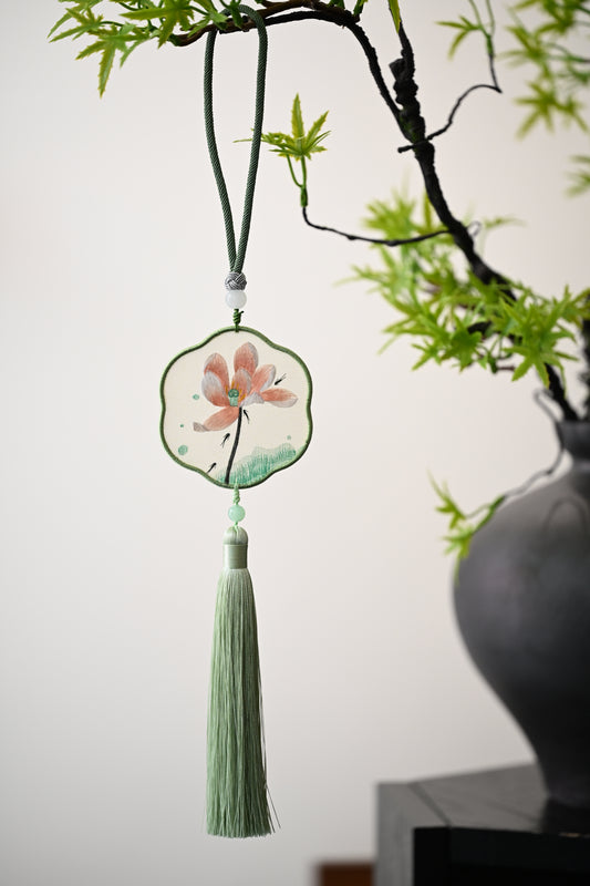 雙面繡掛飾-蓮花