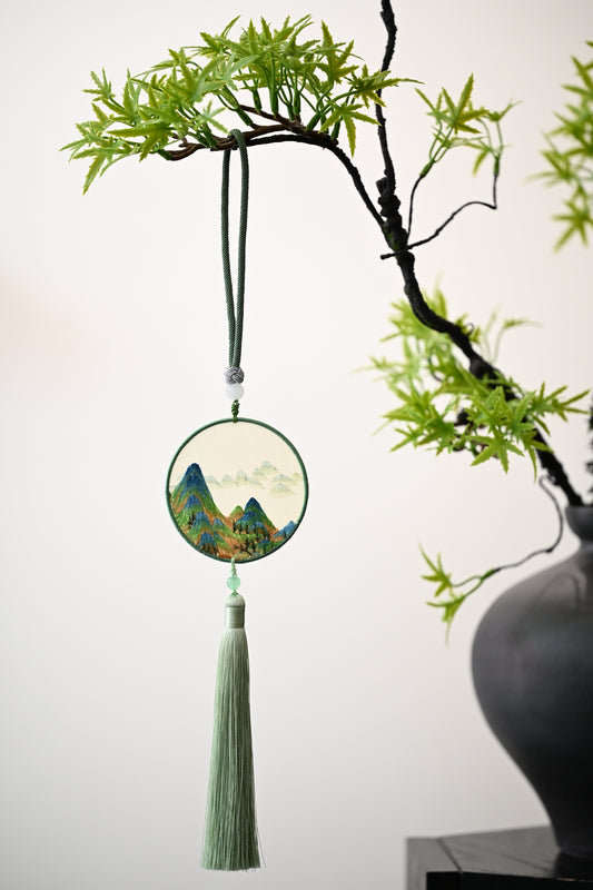 雙面繡掛飾-千里江山