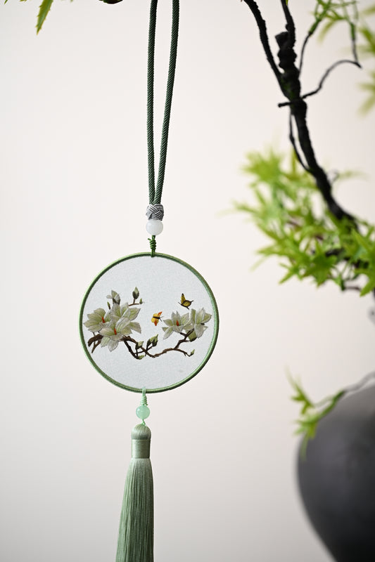 雙面繡掛飾-玉蘭花