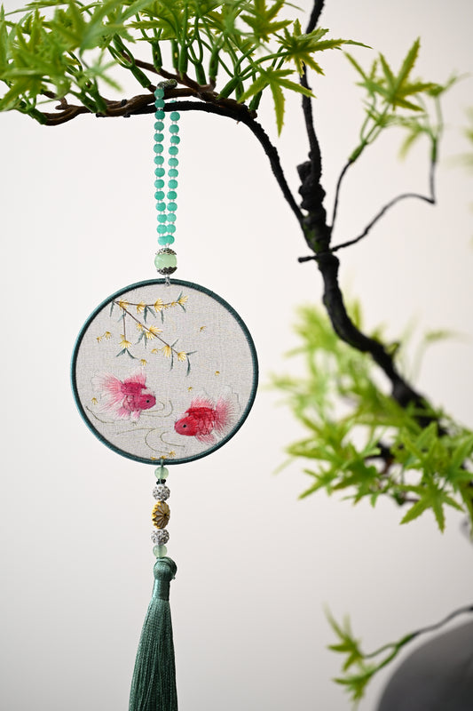 雙面繡掛飾-金魚