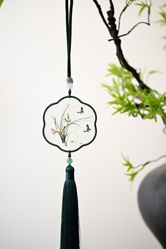 雙面繡掛飾-蘭花