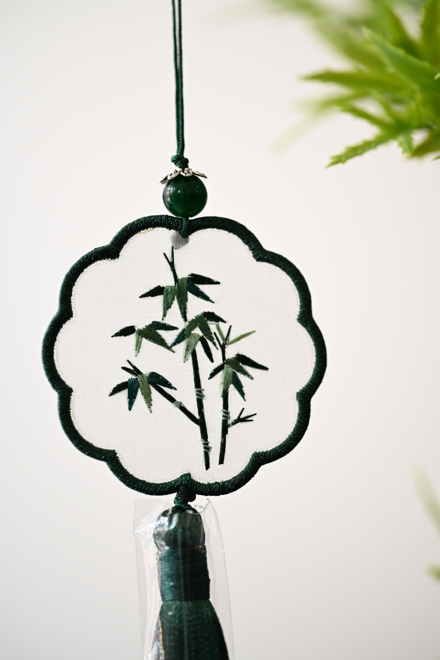 迷你雙面繡掛飾-竹