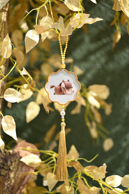 雙面繡掛飾-十二生肖-馬