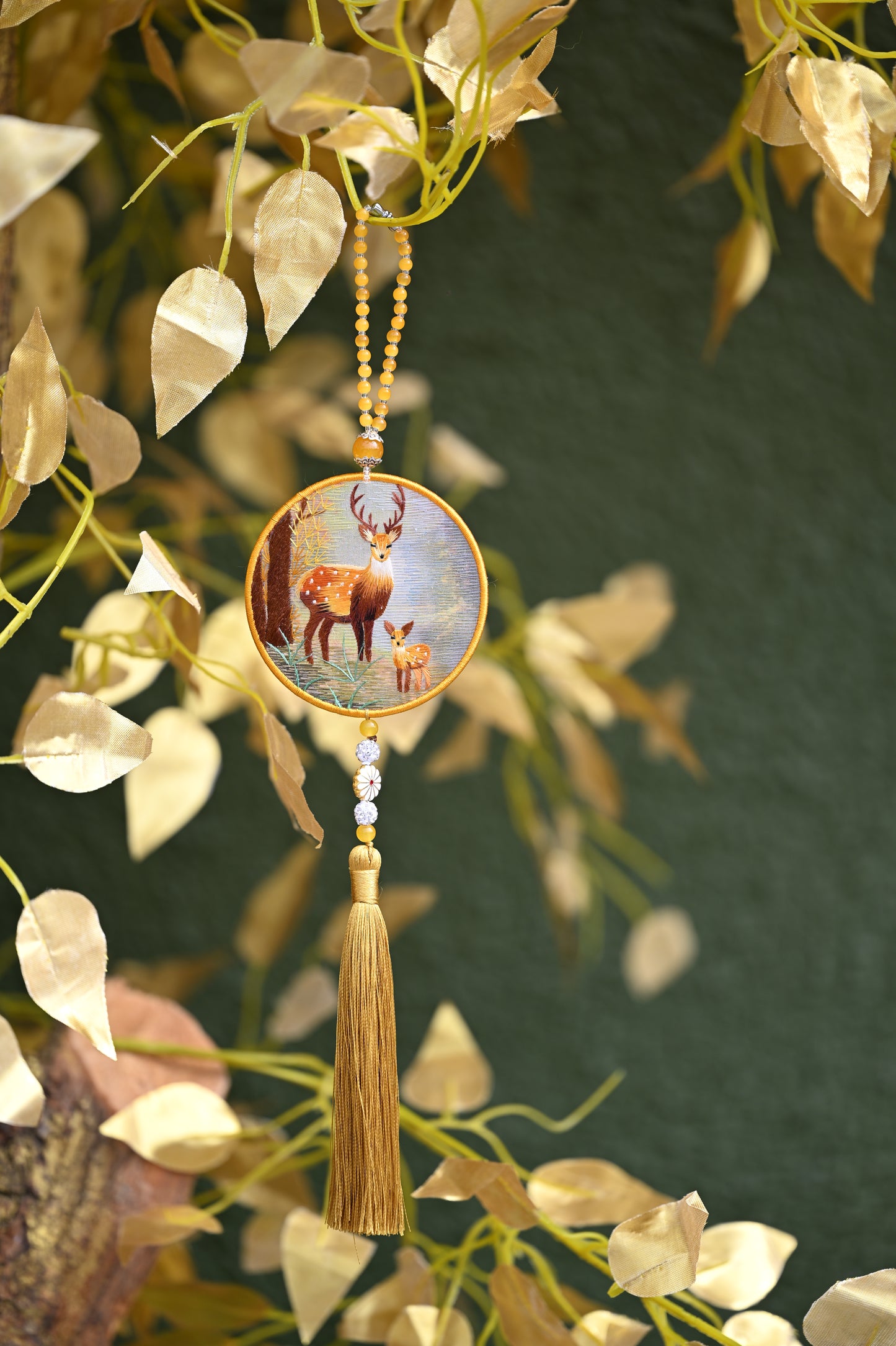 雙面繡掛飾-福祿