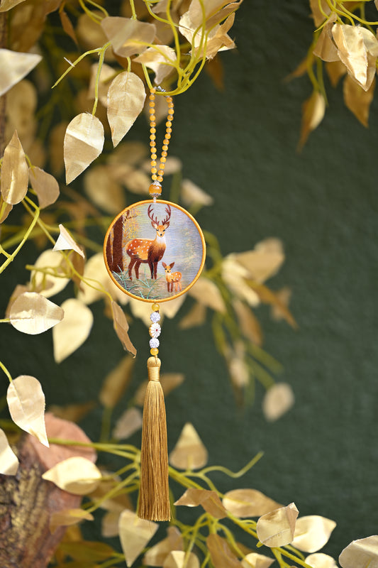 雙面繡掛飾-福祿