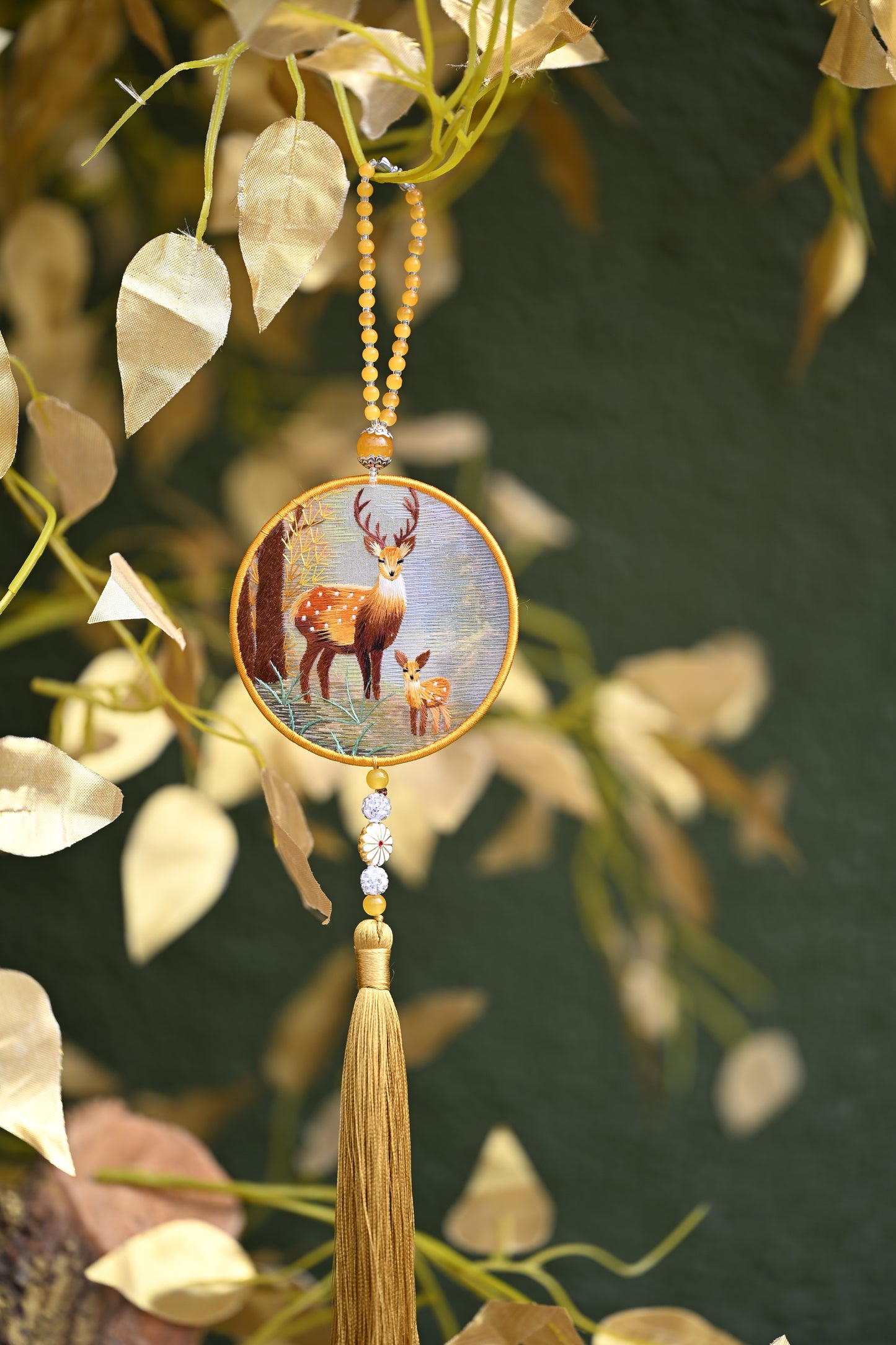 雙面繡掛飾-福祿