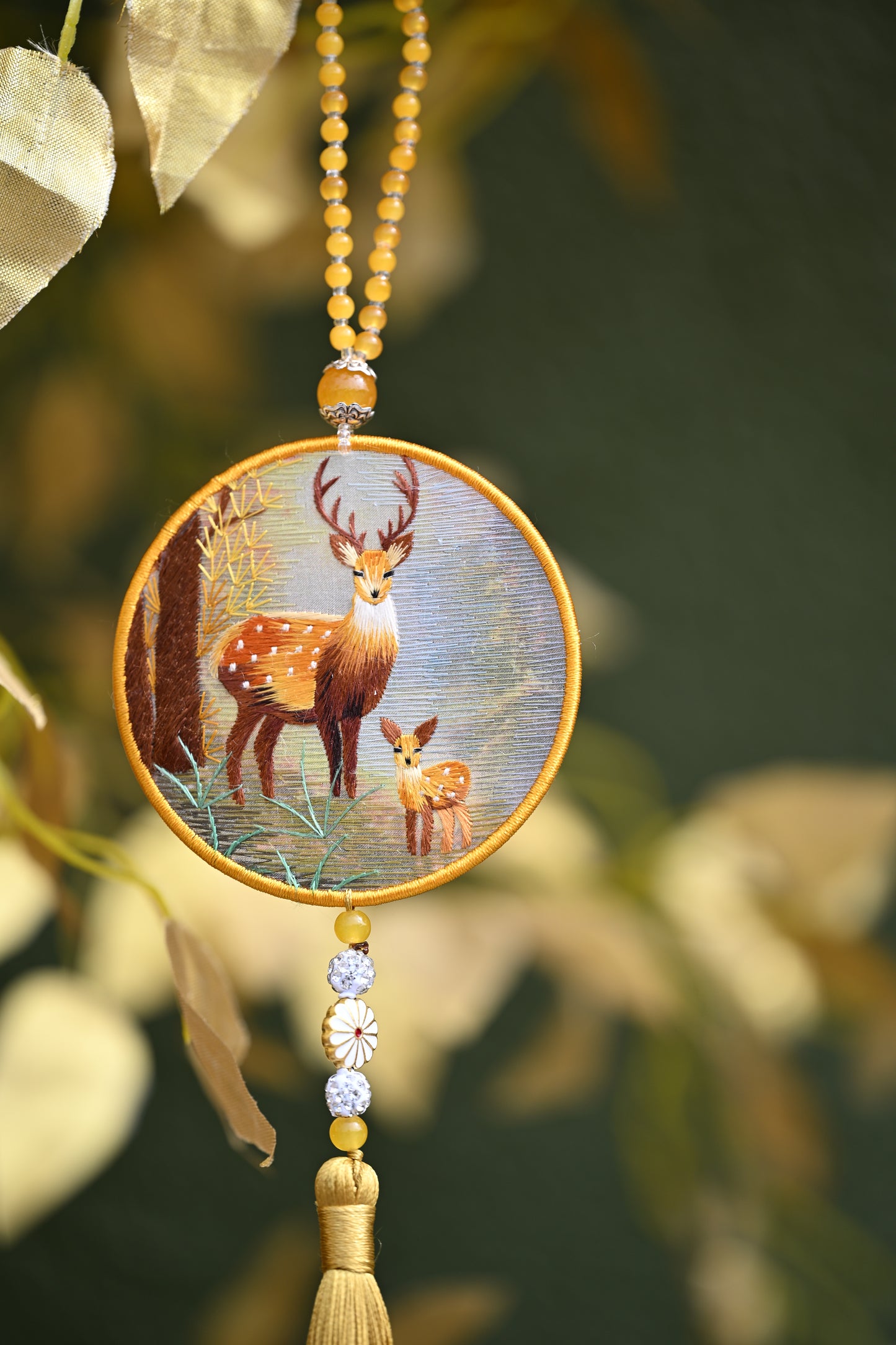 雙面繡掛飾-福祿