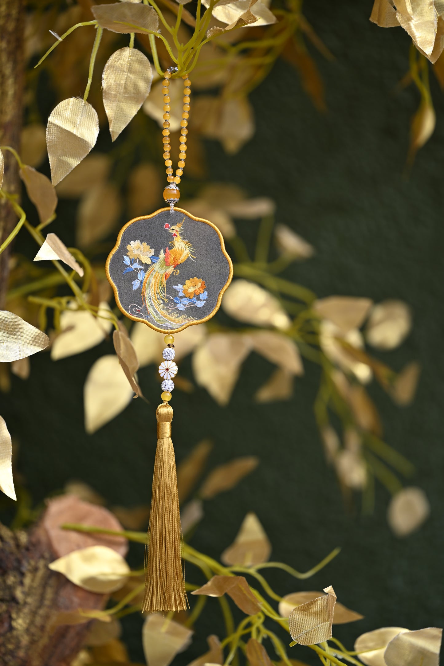 雙面繡掛飾-鳳凰