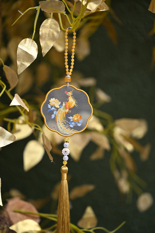 雙面繡掛飾-鳳凰