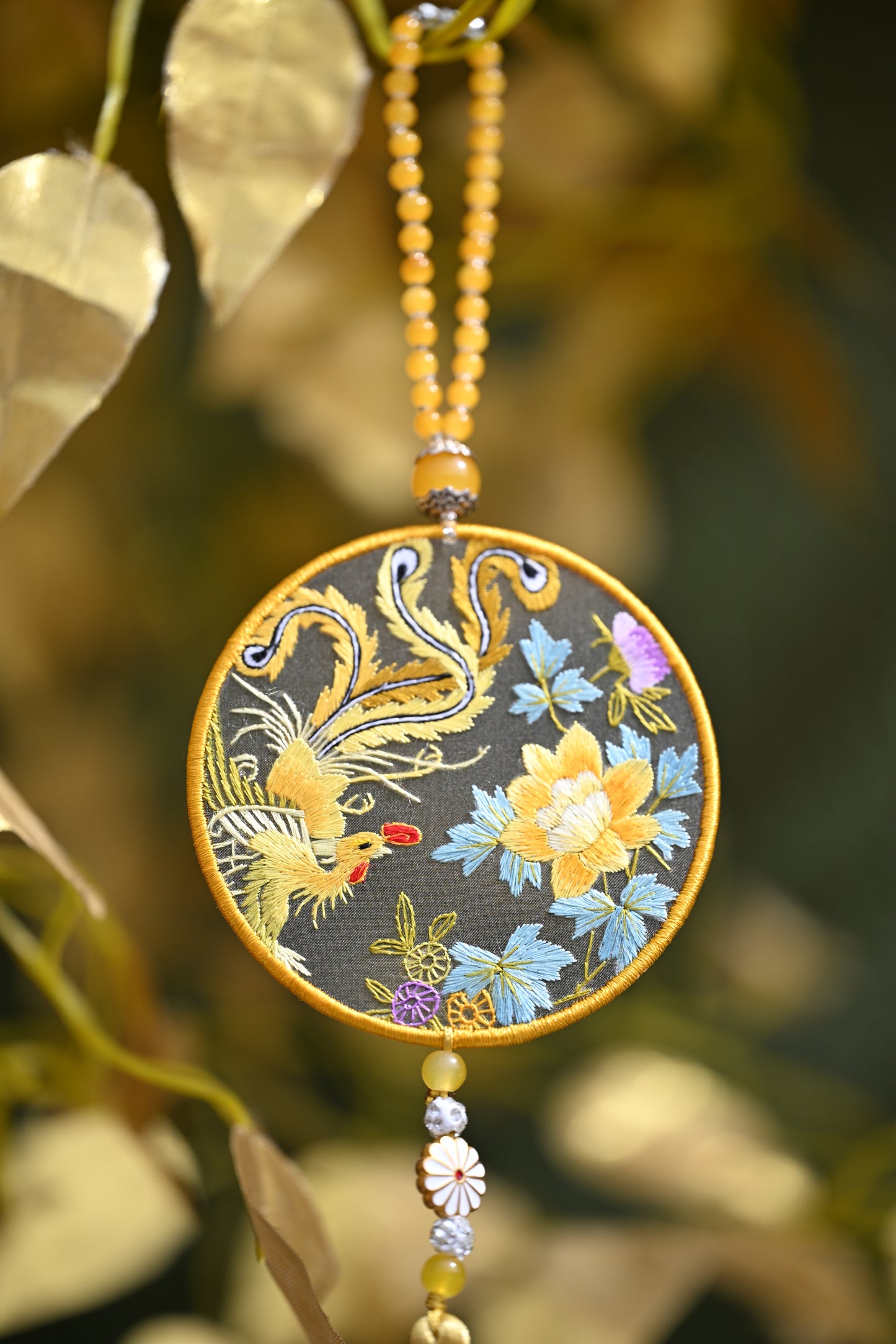 雙面繡掛飾-鳳凰