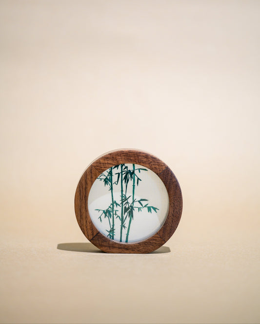 迷你雙面繡擺件-竹