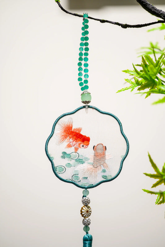 雙面繡掛飾-金魚