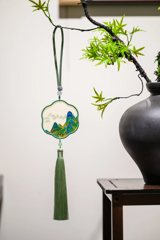 雙面繡掛飾-千里江山圖