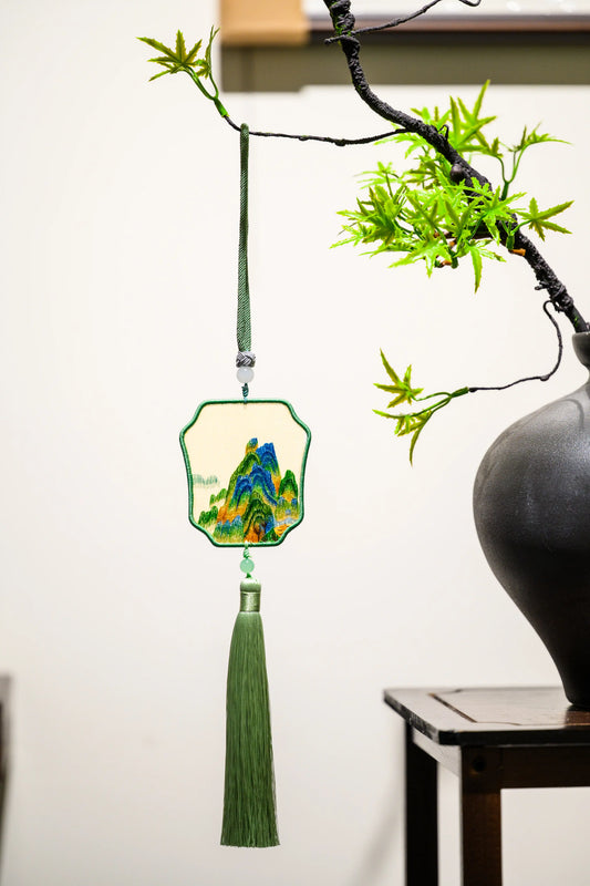 雙面繡掛飾-千里江山圖