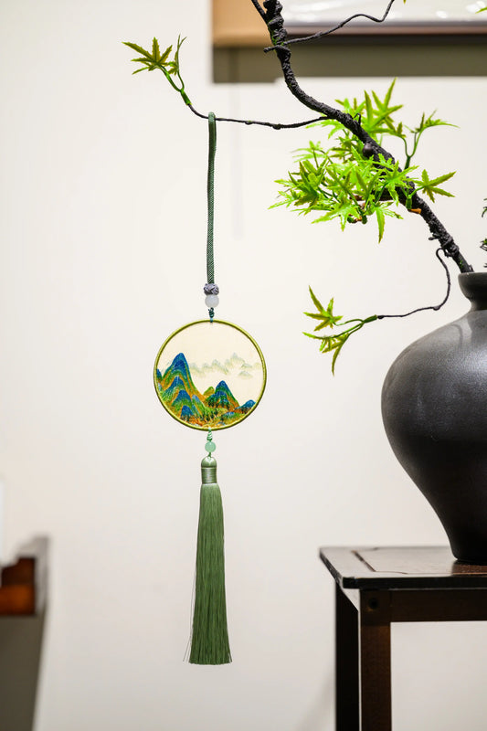 雙面繡掛飾-千里江山圖