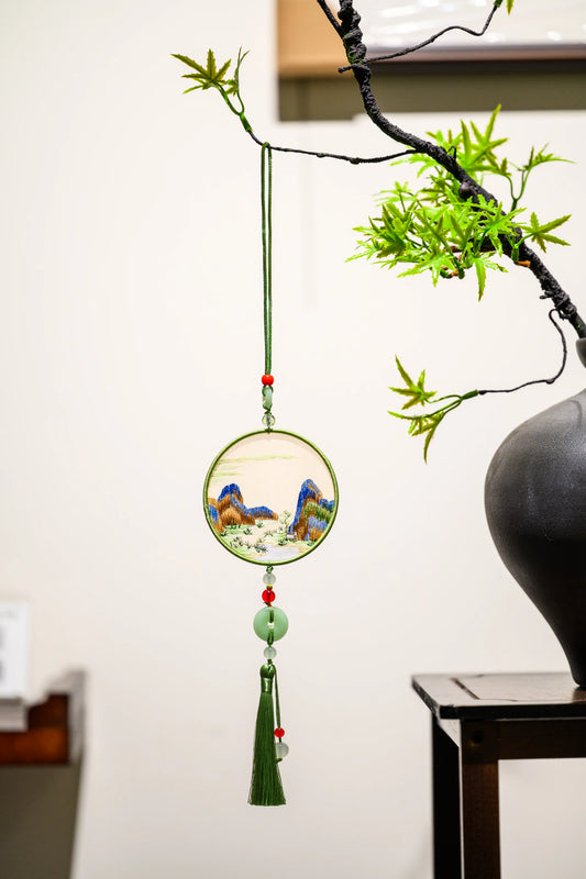 雙面繡掛飾-千里江山圖